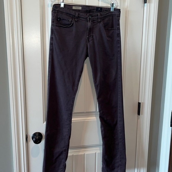 Eggplant purple Adriano Goldschmied Matchbox slim straight denim pants size 30 - Picture 1 of 15